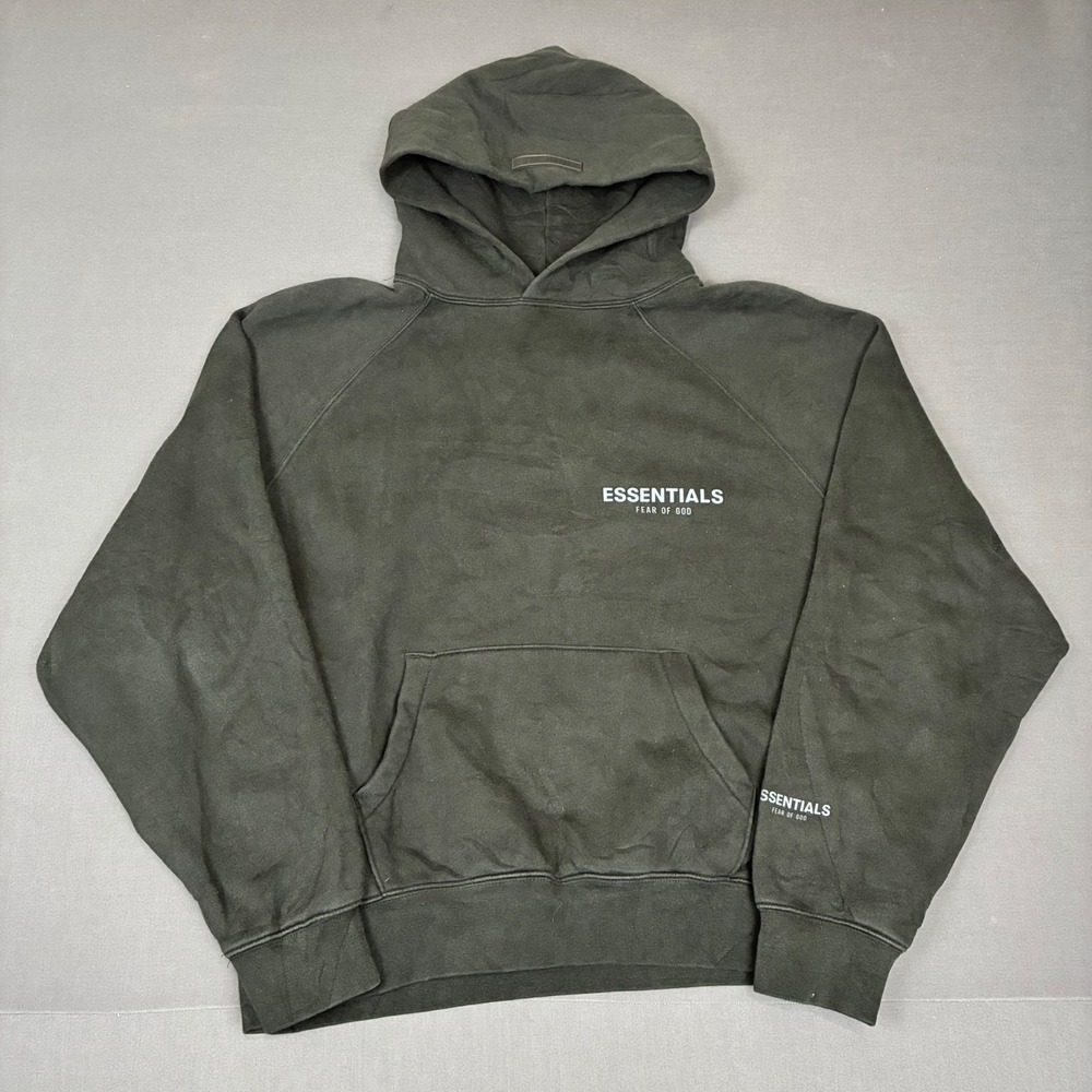 Essentials Fear of God Black Pullover Hoodie Men's Size Small Oversized